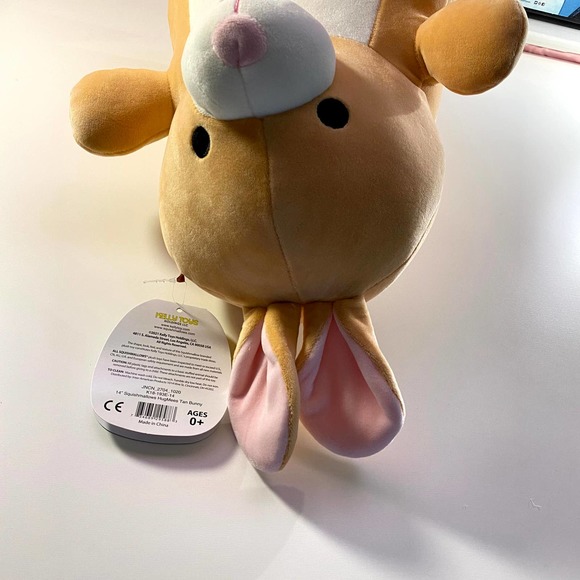 Squishmallow Rito the Brown Bunny Rabbit 14” Hugmees Plush Easter 2021 hug mees - Picture 12 of 15